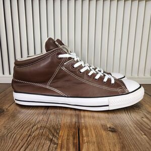 Converse Chuck Taylor All Star Mid Mens Size 9 Brown Leather Skate Shoes 167463C